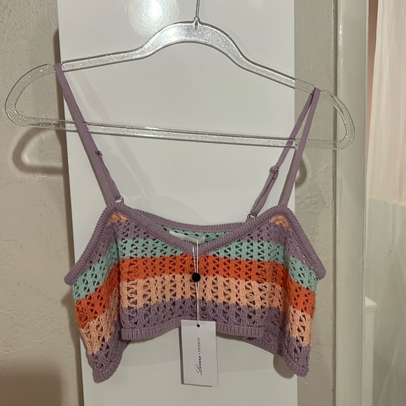 Lovers and friends crochet crop top new with tags. Super cute! - Picture 1 of 4